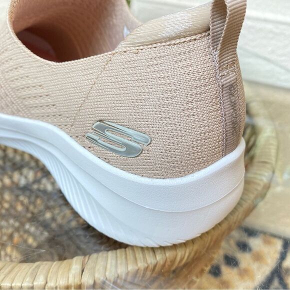 SKECHERS STRETCH FIT AIR COOLED MEMORY FOAM SNEAKERS 9 TAUPE - Picture 2 of 16
